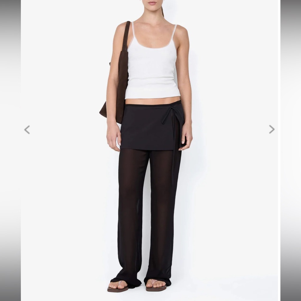 BEC + BRIDGE MARALIA OVERLAY PANT - BLACK - 2 NEW WITH TAGS
